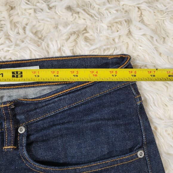 Gustin 116699 USA Raw Denim Button Fly Jeans Slim Fit Size 36 - Picture 9 of 16